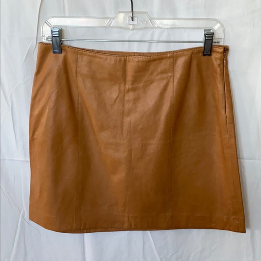 NWT Gap sz 0 leather mini skirt
